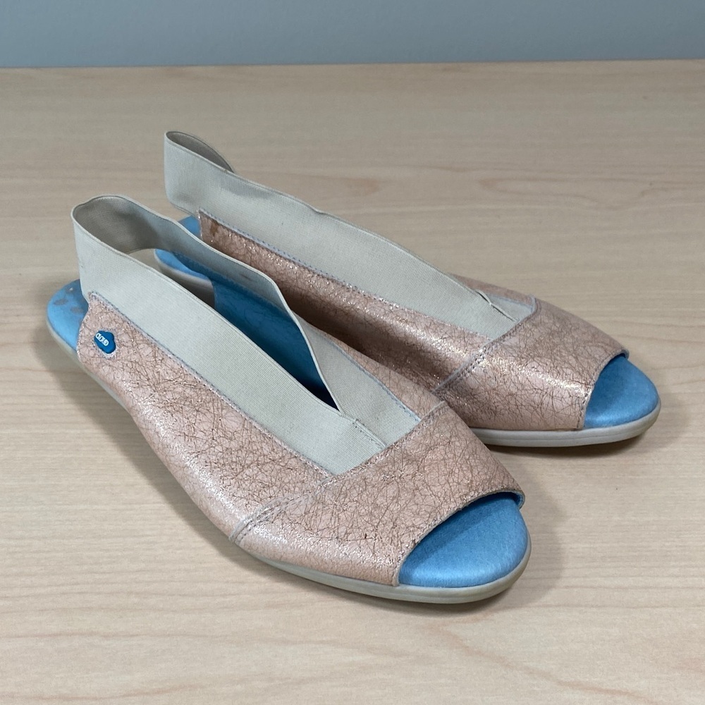 Cloud Caliber Slingback Light Pink and Beige Women's Sandals